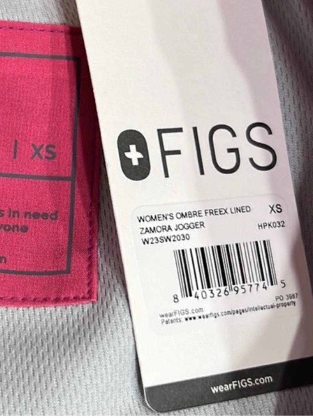 Figs Zamora™ FREEx™ Lined Jogger Scrub Pants  Ombre  Sunset NWT Size XSP - Picture 5 of 7